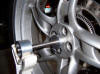 BMW R1150RT Motorcycle Wheel Balancer